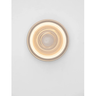 Kinkiet designerski okrągły Luce 15cm LED 3000K transparentny / biały
