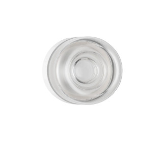 Kinkiet designerski okrągły Luce 15cm LED 3000K transparentny / biały