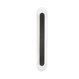 Kinkiet szklany owalny Rio 70cm LED 3000K czany metal / przezroczyste szkło 