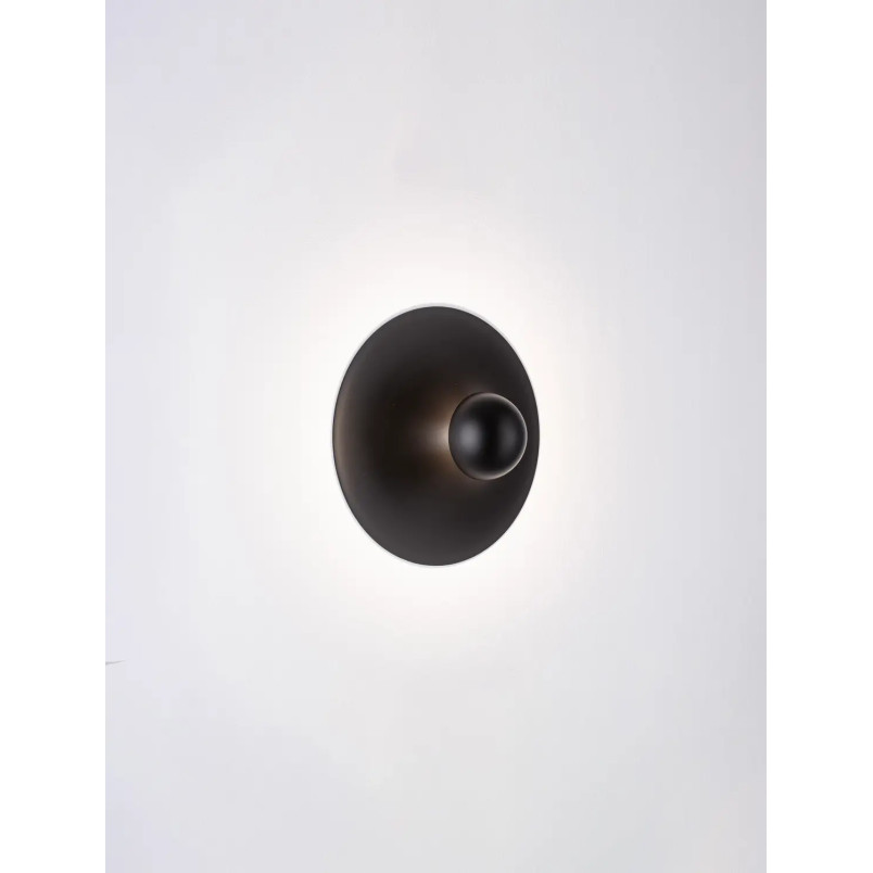 Kinkiet okrągły Memo LED 3000K 25cm czarny