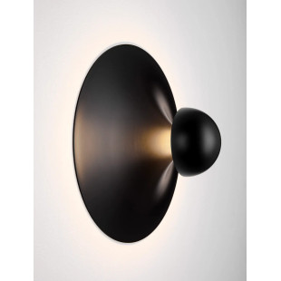 Kinkiet okrągły Memo LED 3000K 25cm czarny