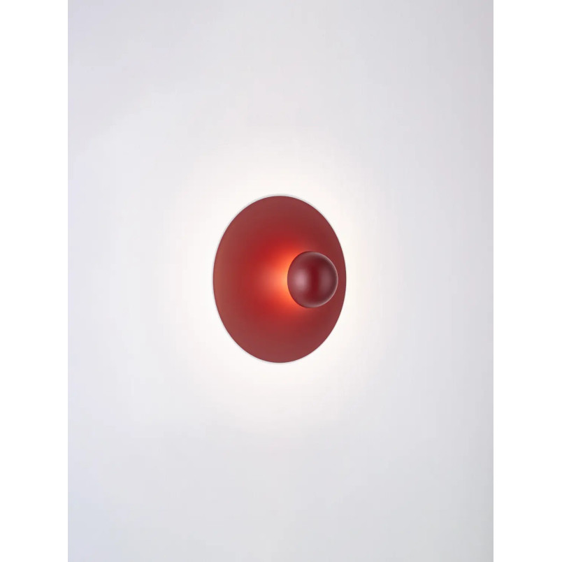 Kinkiet okrągły Memo LED 3000K 25cm czerwony