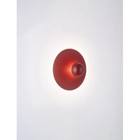 Kinkiet okrągły Memo LED 3000K 25cm czerwony