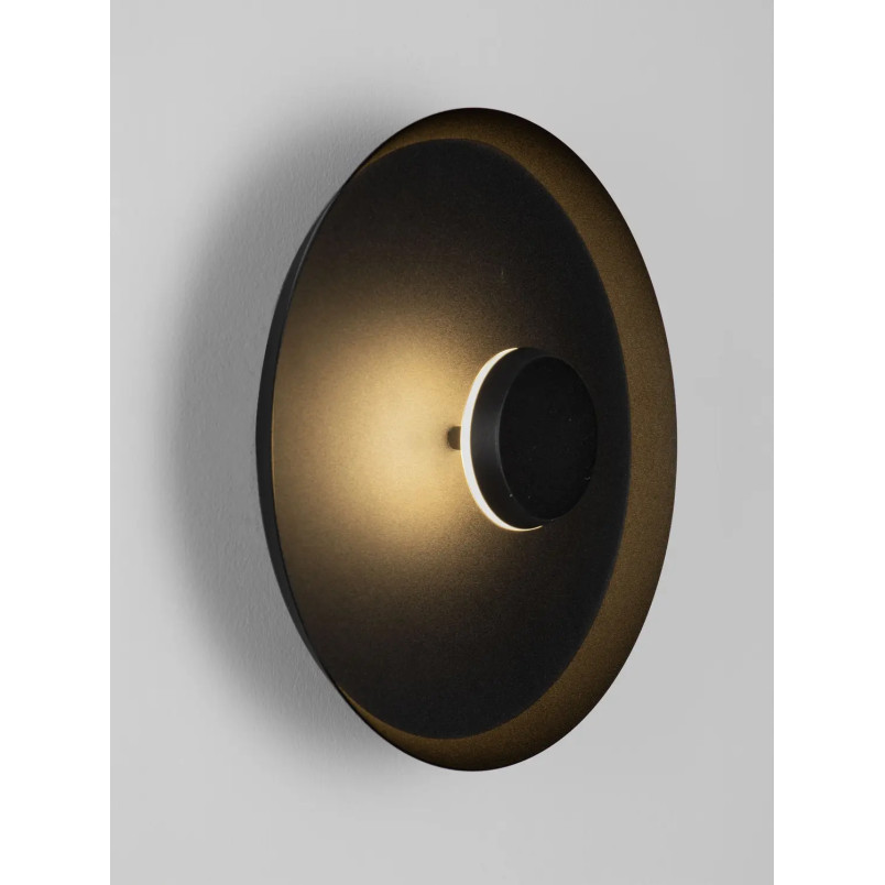 Kinkiet okrągły modern - ściemniany Appio 25,5cm LED CCT 2700-3000-4000K czarny
