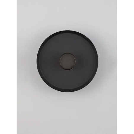 Kinkiet okrągły modern - ściemniany Appio 25,5cm LED CCT 2700-3000-4000K czarny