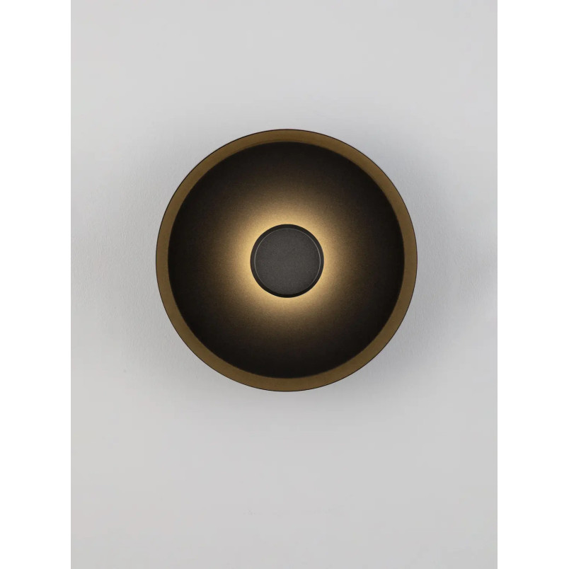 Kinkiet okrągły modern - ściemniany Appio 25,5cm LED CCT 2700-3000-4000K czarny