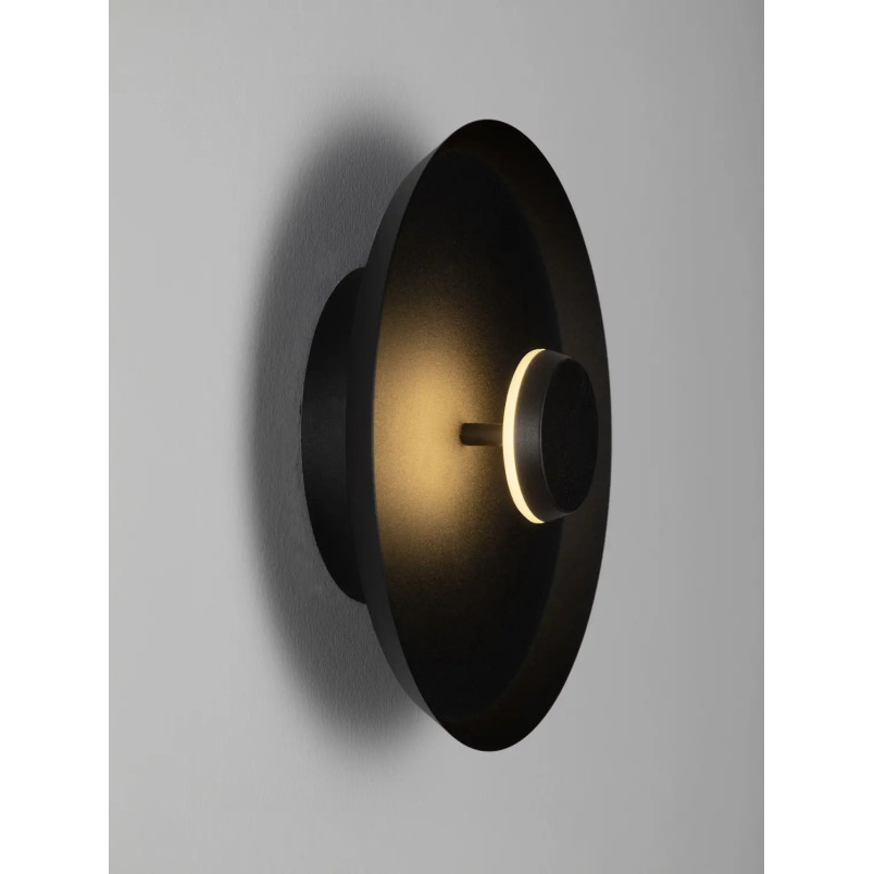 Kinkiet okrągły modern - ściemniany Appio 25,5cm LED CCT 2700-3000-4000K czarny