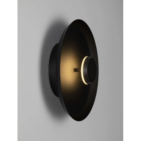 Kinkiet okrągły modern - ściemniany Appio 25,5cm LED CCT 2700-3000-4000K czarny