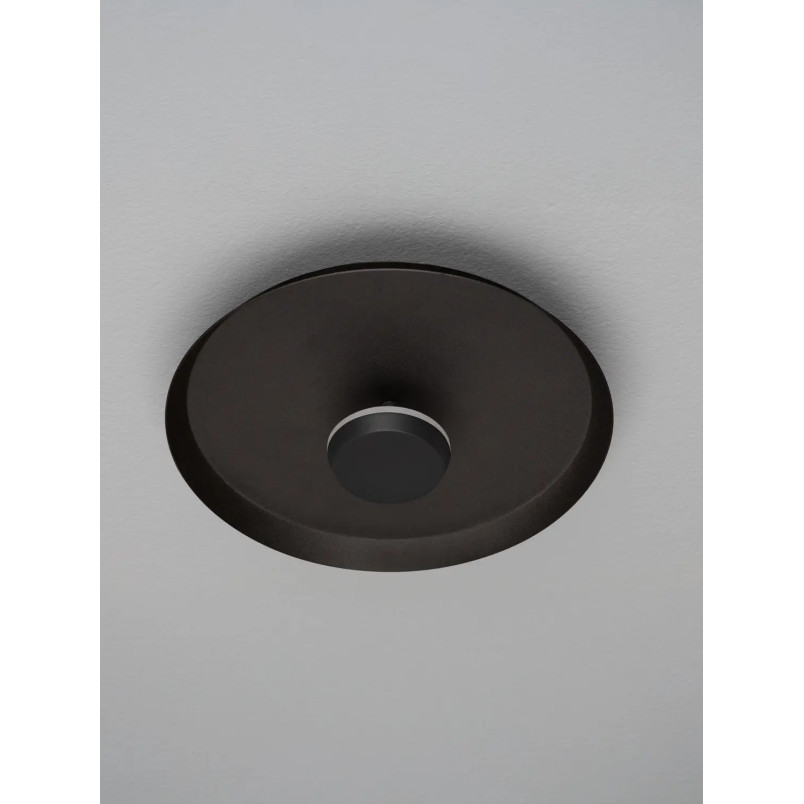 Kinkiet okrągły modern - ściemniany Appio 25,5cm LED CCT 2700-3000-4000K czarny