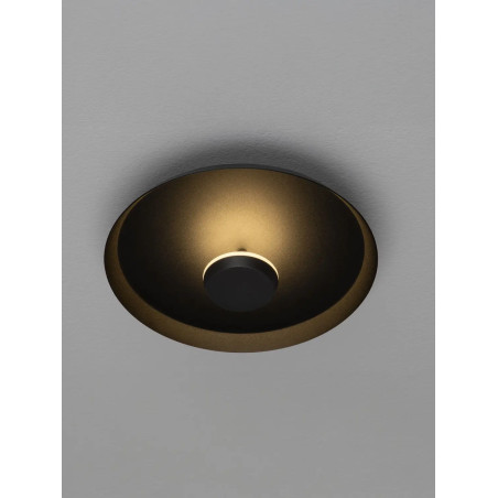 Kinkiet okrągły modern - ściemniany Appio 25,5cm LED CCT 2700-3000-4000K czarny
