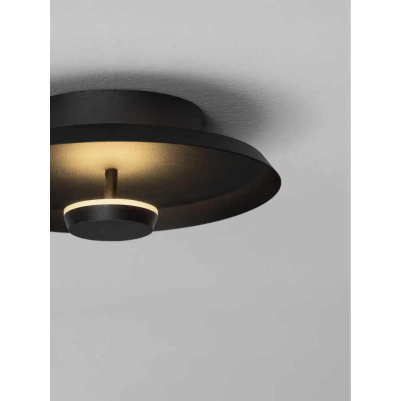 Kinkiet okrągły modern - ściemniany Appio 25,5cm LED CCT 2700-3000-4000K czarny