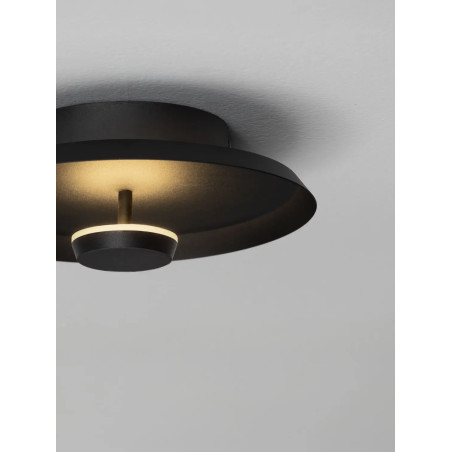 Kinkiet okrągły modern - ściemniany Appio 25,5cm LED CCT 2700-3000-4000K czarny
