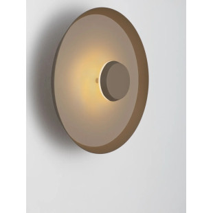 Kinkiet okrągły modern - ściemniany Appio 25,5cm LED CCT 2700-3000-4000K beżowo-szary