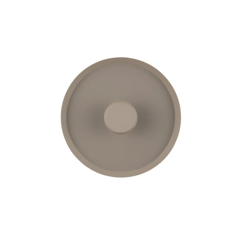Kinkiet okrągły modern - ściemniany Appio 25,5cm LED CCT 2700-3000-4000K beżowo-szary