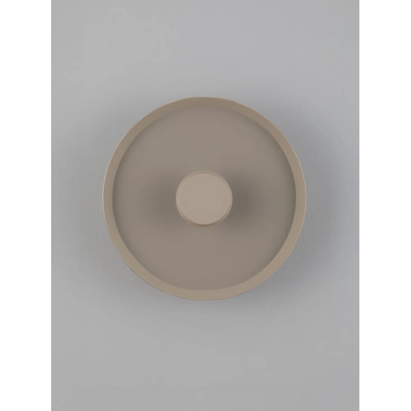 Kinkiet okrągły modern - ściemniany Appio 25,5cm LED CCT 2700-3000-4000K beżowo-szary