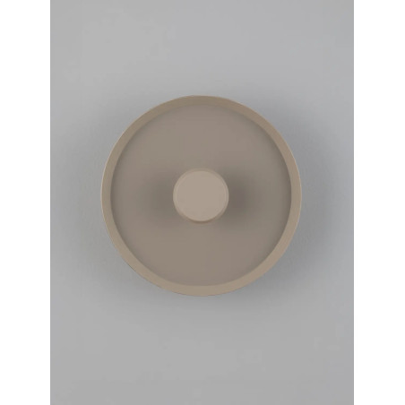 Kinkiet okrągły modern - ściemniany Appio 25,5cm LED CCT 2700-3000-4000K beżowo-szary