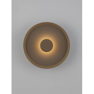 Kinkiet okrągły modern - ściemniany Appio 25,5cm LED CCT 2700-3000-4000K beżowo-szary