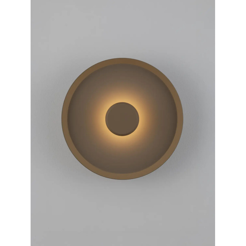 Kinkiet okrągły modern - ściemniany Appio 25,5cm LED CCT 2700-3000-4000K beżowo-szary