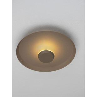 Kinkiet okrągły modern - ściemniany Appio 25,5cm LED CCT 2700-3000-4000K beżowo-szary