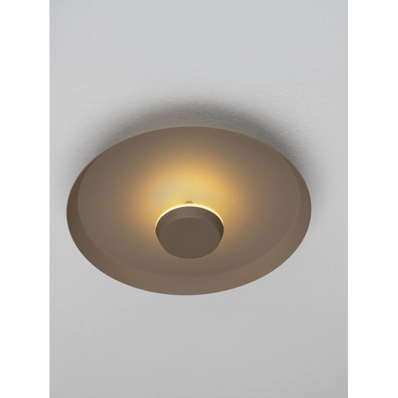 Kinkiet okrągły modern - ściemniany Appio 25,5cm LED CCT 2700-3000-4000K beżowo-szary