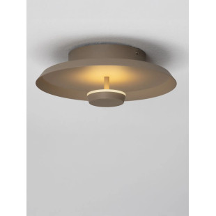 Kinkiet okrągły modern - ściemniany Appio 25,5cm LED CCT 2700-3000-4000K beżowo-szary