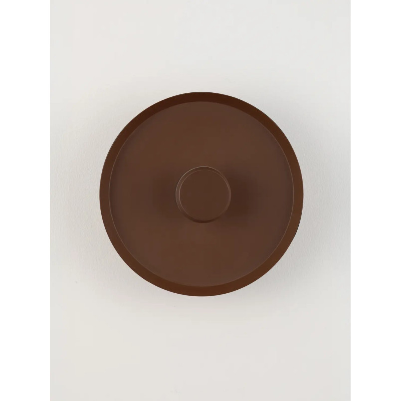Kinkiet okrągły modern - ściemniany Appio 25,5cm LED CCT 2700-3000-4000K ciemny brąz