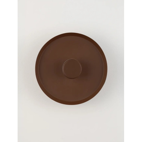 Kinkiet okrągły modern - ściemniany Appio 25,5cm LED CCT 2700-3000-4000K ciemny brąz