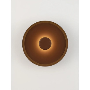 Kinkiet okrągły modern - ściemniany Appio 25,5cm LED CCT 2700-3000-4000K ciemny brąz