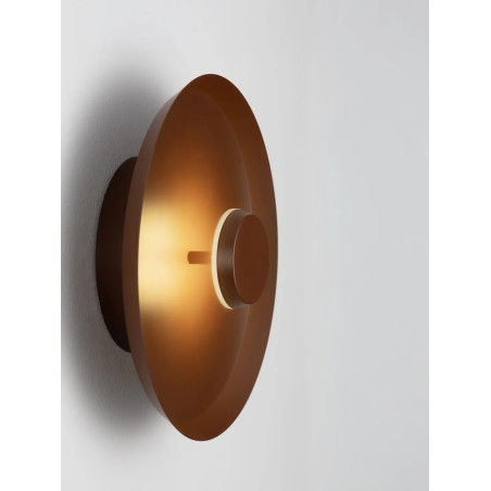 Kinkiet okrągły modern - ściemniany Appio 25,5cm LED CCT 2700-3000-4000K ciemny brąz