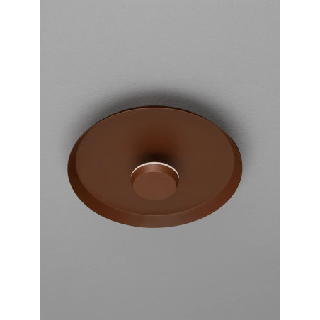 Kinkiet okrągły modern - ściemniany Appio 25,5cm LED CCT 2700-3000-4000K ciemny brąz