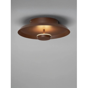 Kinkiet okrągły modern - ściemniany Appio 25,5cm LED CCT 2700-3000-4000K ciemny brąz