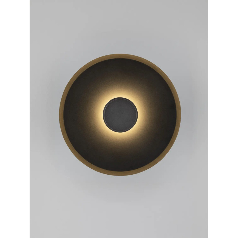 Kinkiet okrągły modern - ściemniany Appio 35,5cm LED CCT 2700-3000-4000K czarny
