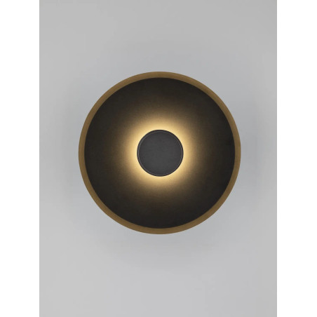 Kinkiet okrągły modern - ściemniany Appio 35,5cm LED CCT 2700-3000-4000K czarny