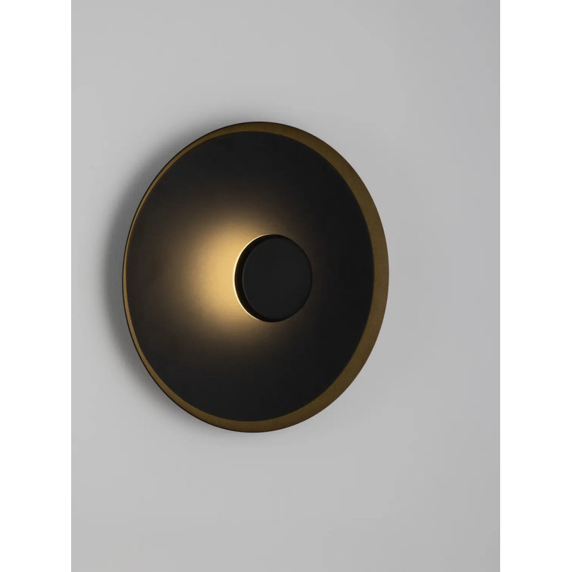 Kinkiet okrągły modern - ściemniany Appio 35,5cm LED CCT 2700-3000-4000K czarny
