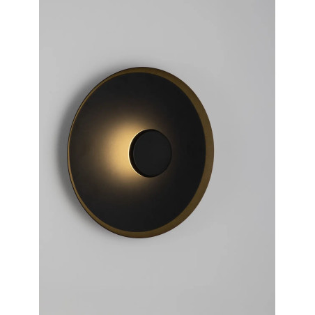 Kinkiet okrągły modern - ściemniany Appio 35,5cm LED CCT 2700-3000-4000K czarny
