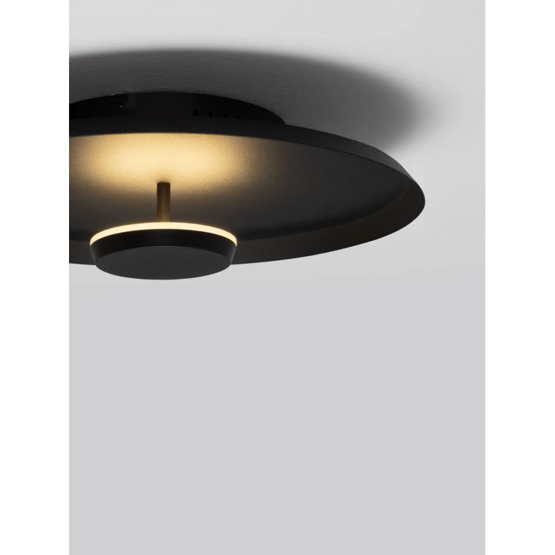 Kinkiet okrągły modern - ściemniany Appio 35,5cm LED CCT 2700-3000-4000K czarny