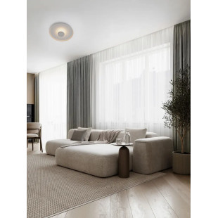 Kinkiet okrągły modern - ściemniany Appio 35,5cm LED CCT 2700-3000-4000K biały
