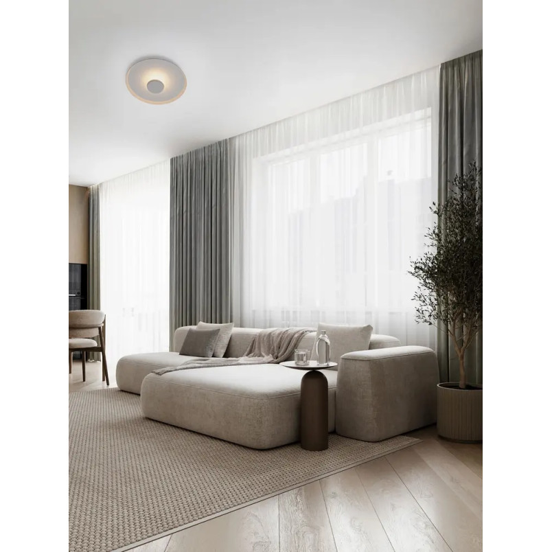 Kinkiet okrągły modern - ściemniany Appio 35,5cm LED CCT 2700-3000-4000K biały