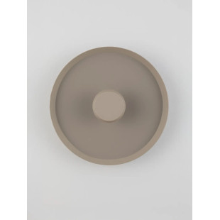Kinkiet okrągły modern - ściemniany Appio 35,5cm LED CCT 2700-3000-4000K beżowo-szary