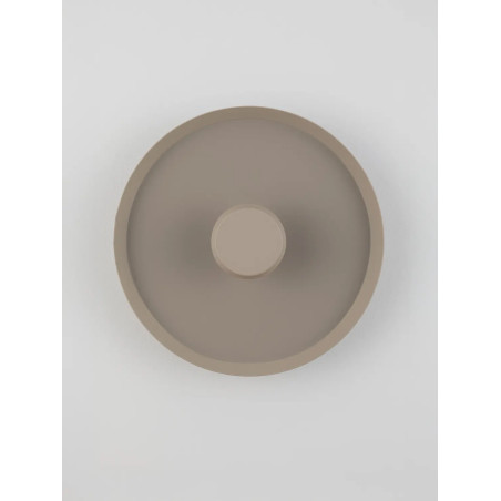 Kinkiet okrągły modern - ściemniany Appio 35,5cm LED CCT 2700-3000-4000K beżowo-szary