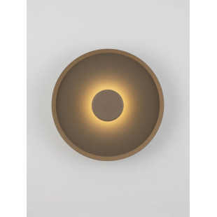 Kinkiet okrągły modern - ściemniany Appio 35,5cm LED CCT 2700-3000-4000K beżowo-szary