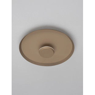 Kinkiet okrągły modern - ściemniany Appio 35,5cm LED CCT 2700-3000-4000K beżowo-szary