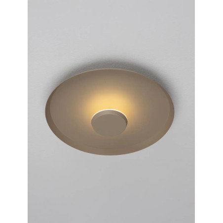 Kinkiet okrągły modern - ściemniany Appio 35,5cm LED CCT 2700-3000-4000K beżowo-szary