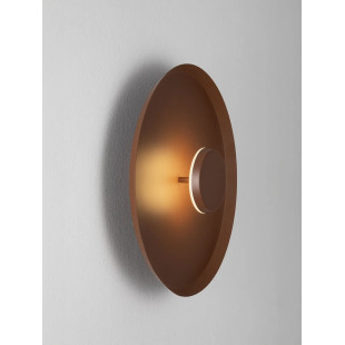 Kinkiet okrągły modern - ściemniany Appio 35,5cm LED CCT 2700-3000-4000K ciemny brąz