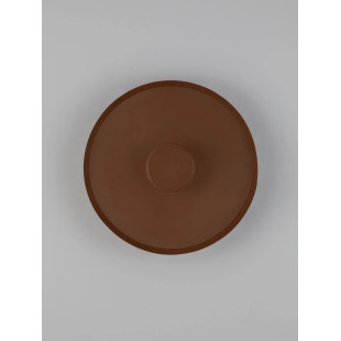 Kinkiet okrągły modern - ściemniany Appio 35,5cm LED CCT 2700-3000-4000K ciemny brąz