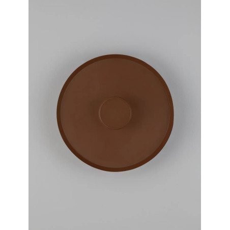 Kinkiet okrągły modern - ściemniany Appio 35,5cm LED CCT 2700-3000-4000K ciemny brąz