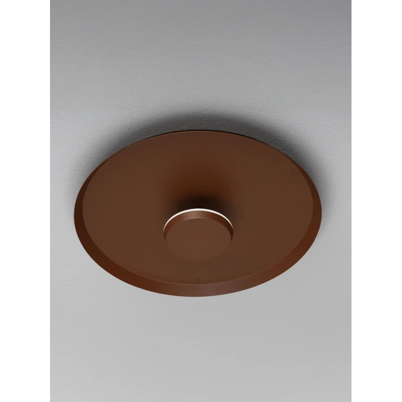 Kinkiet okrągły modern - ściemniany Appio 35,5cm LED CCT 2700-3000-4000K ciemny brąz