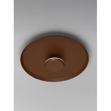 Kinkiet okrągły modern - ściemniany Appio 35,5cm LED CCT 2700-3000-4000K ciemny brąz