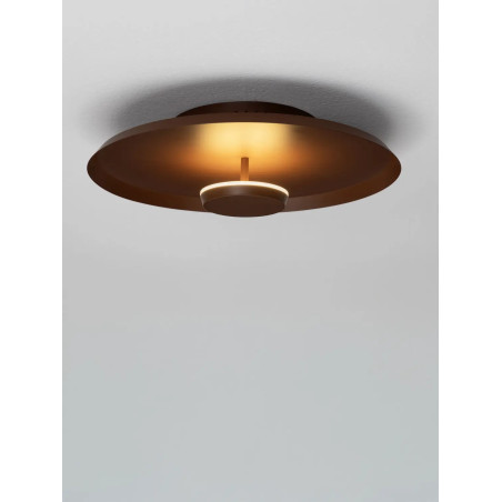 Kinkiet okrągły modern - ściemniany Appio 35,5cm LED CCT 2700-3000-4000K ciemny brąz