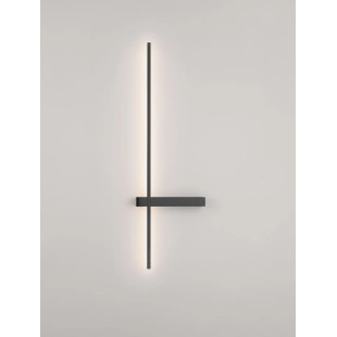 Kinkiet pionowy minimalistyczny Portella 73cm LED CCT 2700-3000-4000K czarny